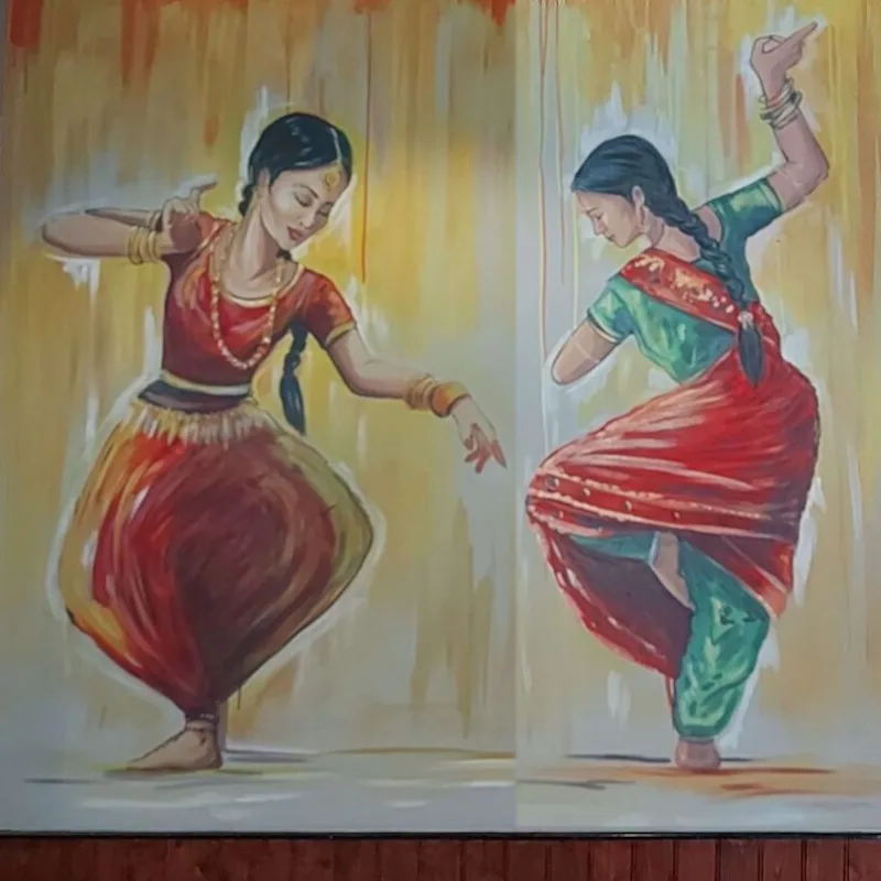 Feature wall - Dancing theme mural